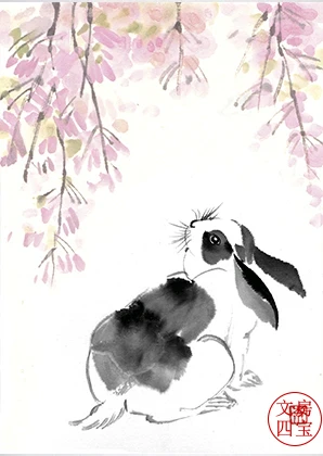 Открытка «Весенний заяц»