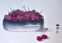 Открытка «Вишни»